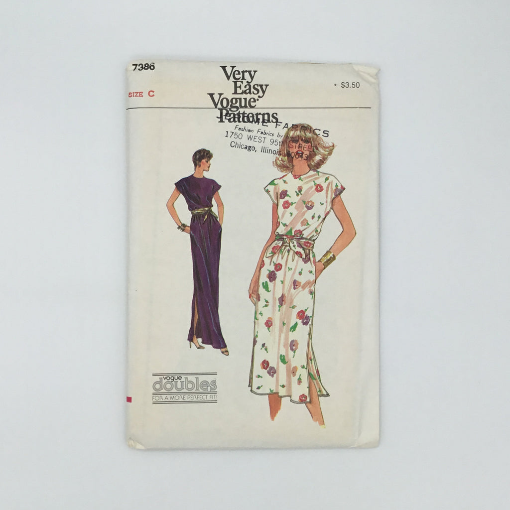 Vogue 7386 Dress with Length Variations - Vintage Uncut Sewing Pattern