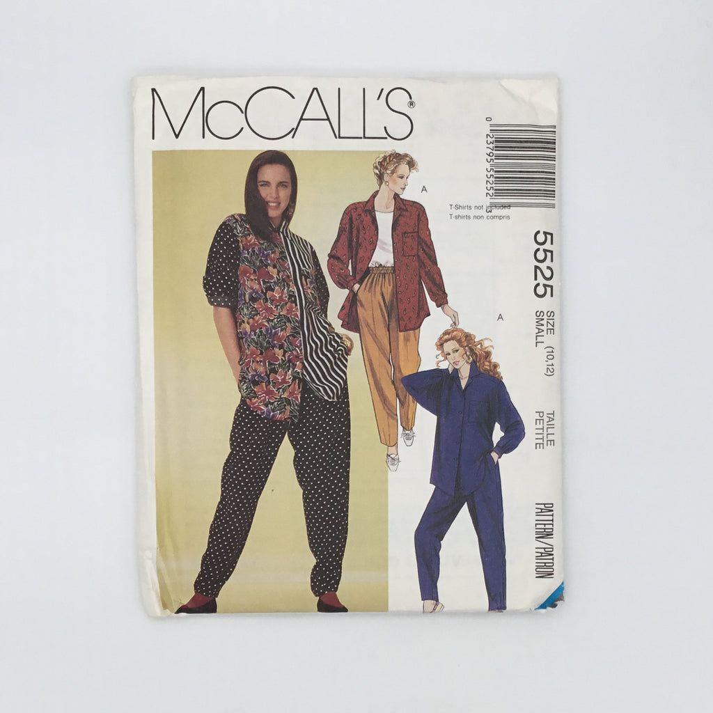 McCall's 5525 (1991) Shirt and Pants - Vintage Uncut Sewing Pattern