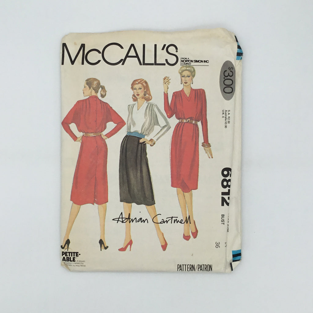 McCall's 6812 (1979) Dress - Vintage Uncut Sewing Pattern