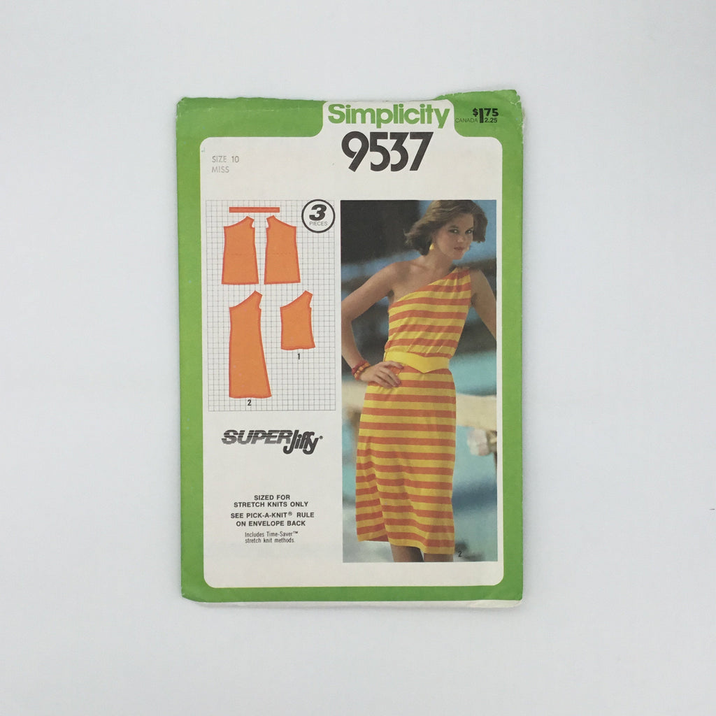Simplicity 9537 (1980) Dress and Top - Vintage Uncut Sewing Pattern