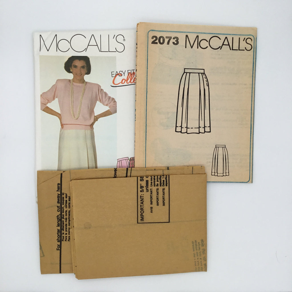 McCall's 2073 (1985) Skirt with Length Variations - Vintage Uncut Sewing Pattern