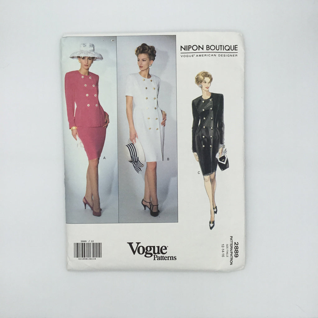 Vogue 2889 (1992) Dress, Top, and Skirt - Vintage Uncut Sewing Pattern