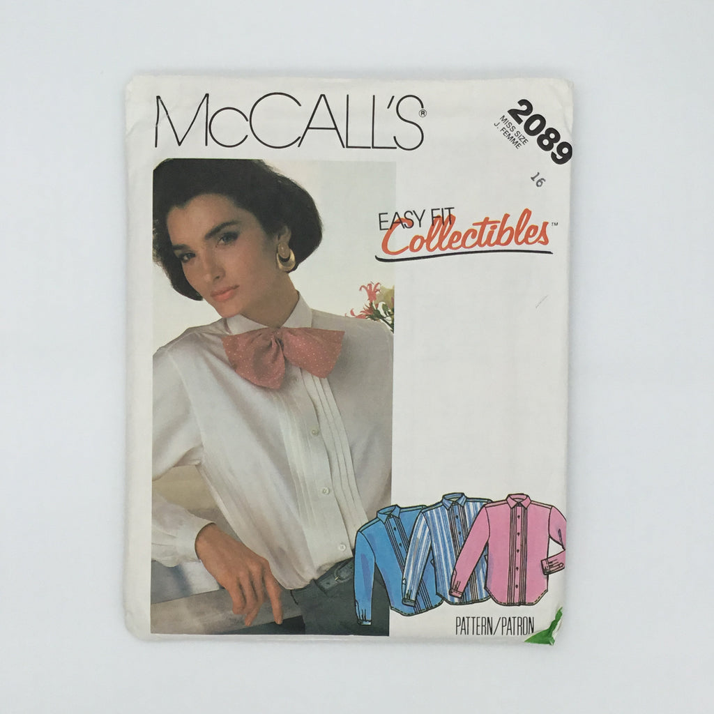 McCall's 2089 (1985) Blouse - Vintage Uncut Sewing Pattern