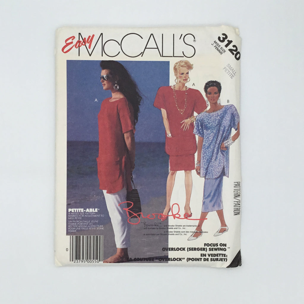 McCall's 3120 (1987) Top, Pants, and Skirt with Length Variations - Vintage Uncut Sewing Pattern