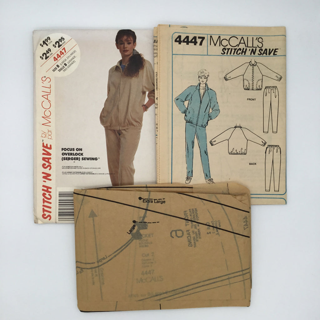 McCall's 4447 (1988) Jacket and Pants - Vintage Uncut Sewing Pattern