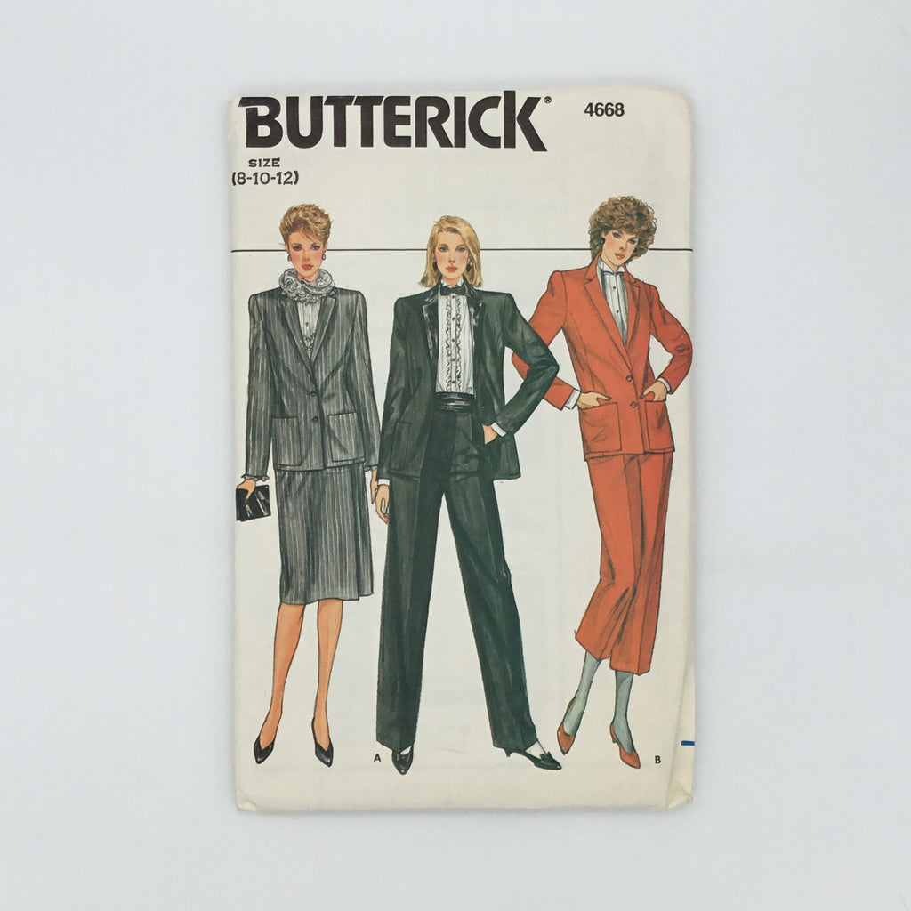 Butterick 4668 Jacket, Skirt, and Pants - Vintage Uncut Sewing Pattern