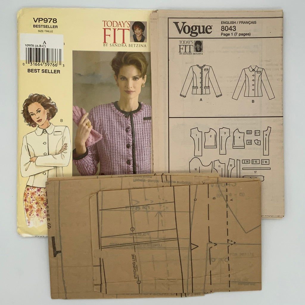 Vogue 978 (2005) Jacket - Uncut Sewing Pattern