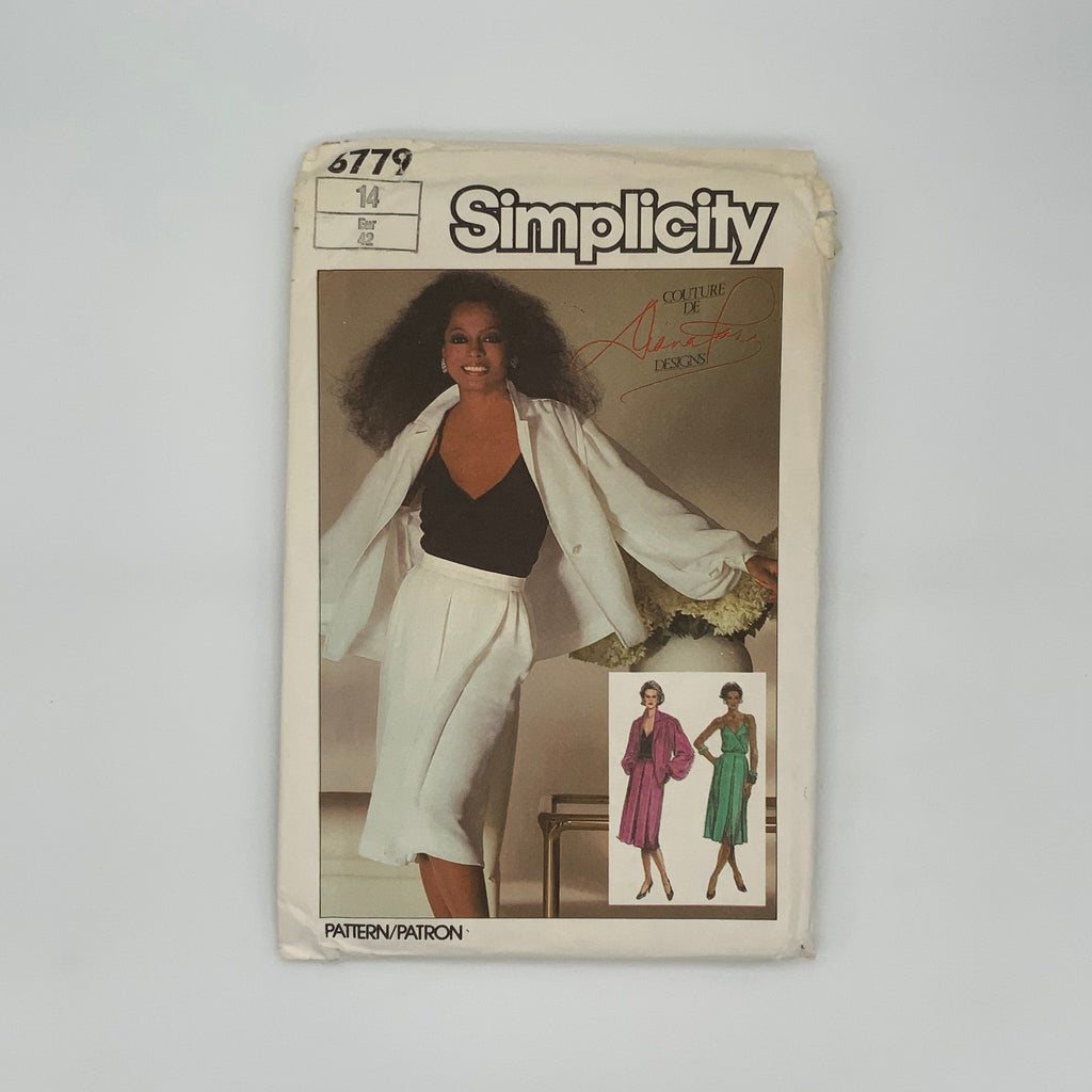 Simplicity 6779 (1985) Jacket, Camisole, and Skirt - Vintage Uncut Sewing Pattern