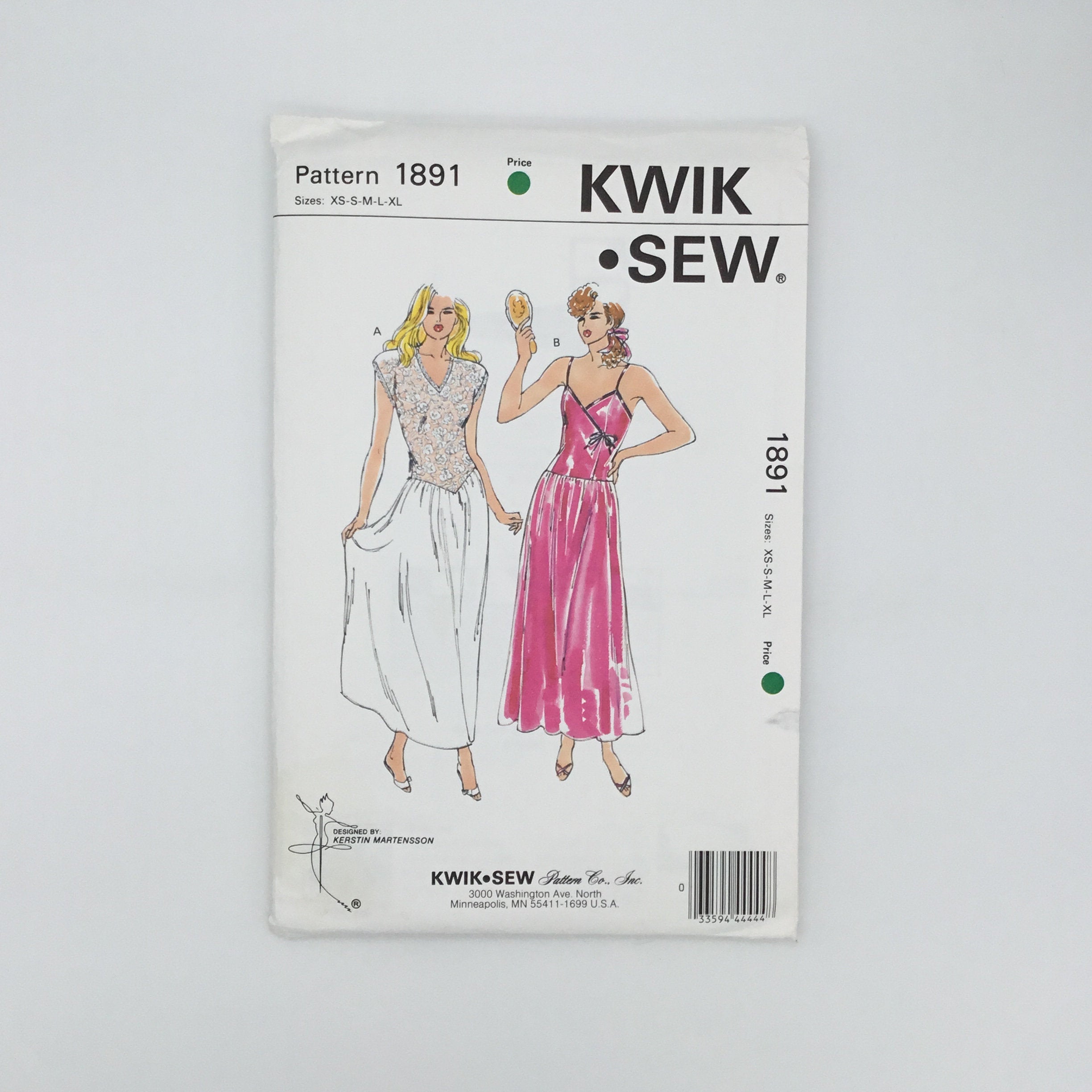 KWIK-SEW PATTERNS Kwik Learn Women's Floor Length Dress Sewing Patterns,  Sizes XS-XL