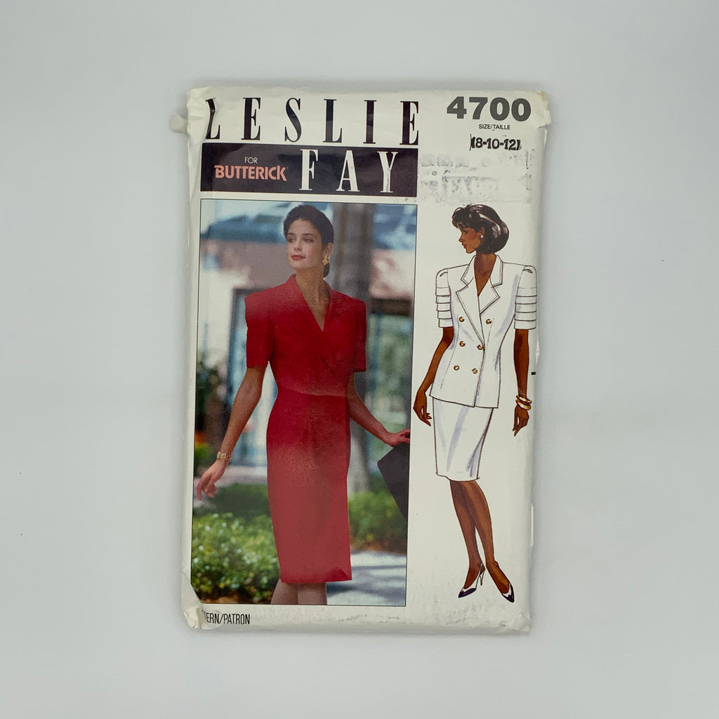 Butterick 4700 (1990) Dress, Jacket, and Skirt - Vintage Uncut Sewing Pattern