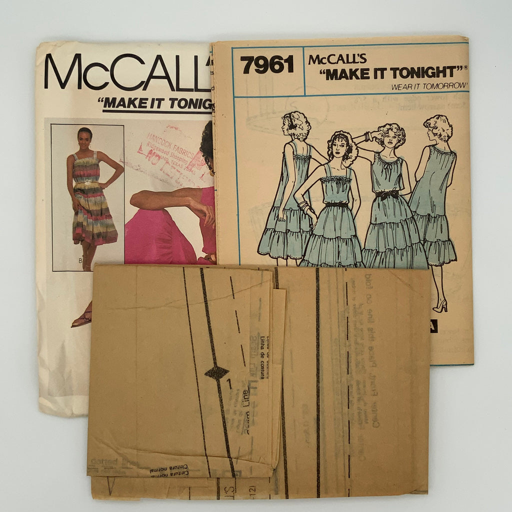 McCall's 7961 (1982) Dress with Style Variations - Vintage Uncut Sewing Pattern