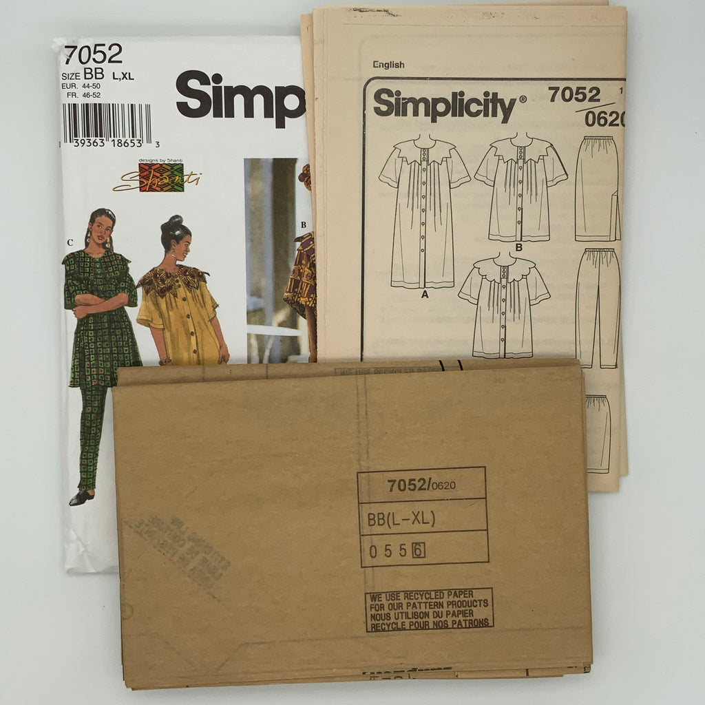 Simplicity 7052 (1996) Dress, Top, Skirt, and Pants - Vintage Uncut Sewing Pattern