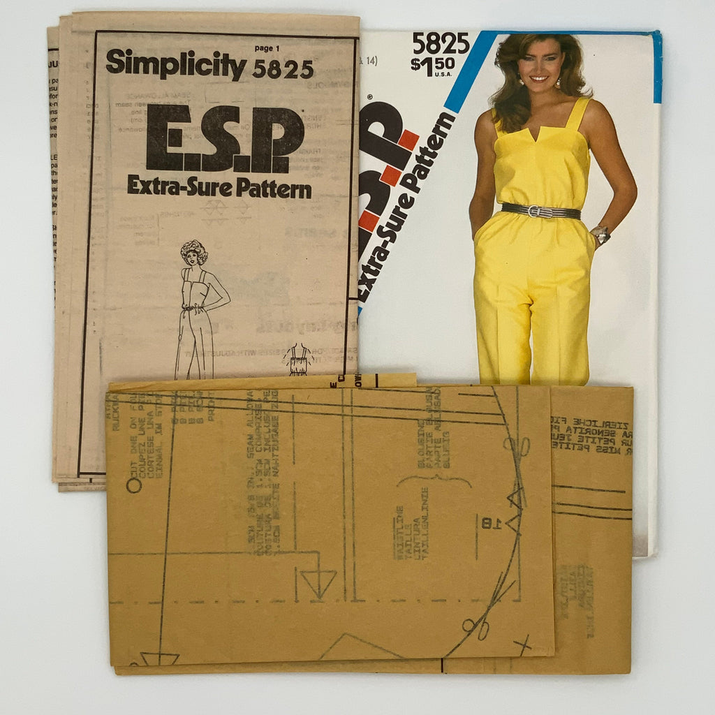 Simplicity 5825 (1982) Jumpsuit - Vintage Uncut Sewing Pattern