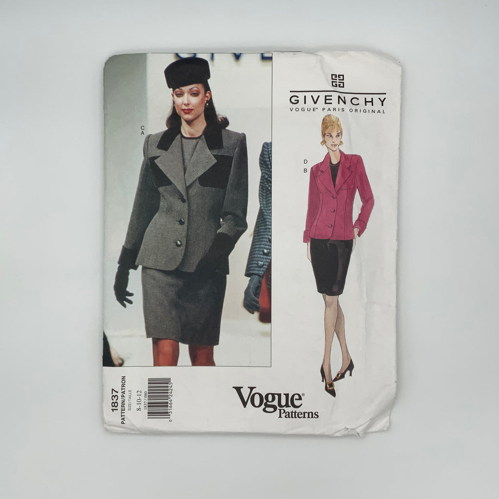 Vogue 1837 (1996) Jacket, Top, and Skirt  - Vintage Uncut Sewing Pattern