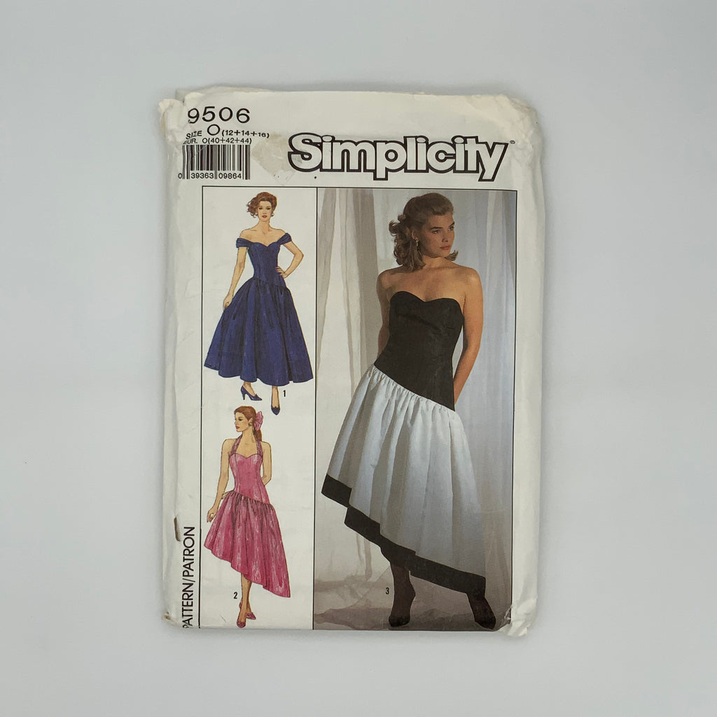 Simplicity 9506 (1989) Dress with Style and Length Variations - Vintage Uncut Sewing Pattern