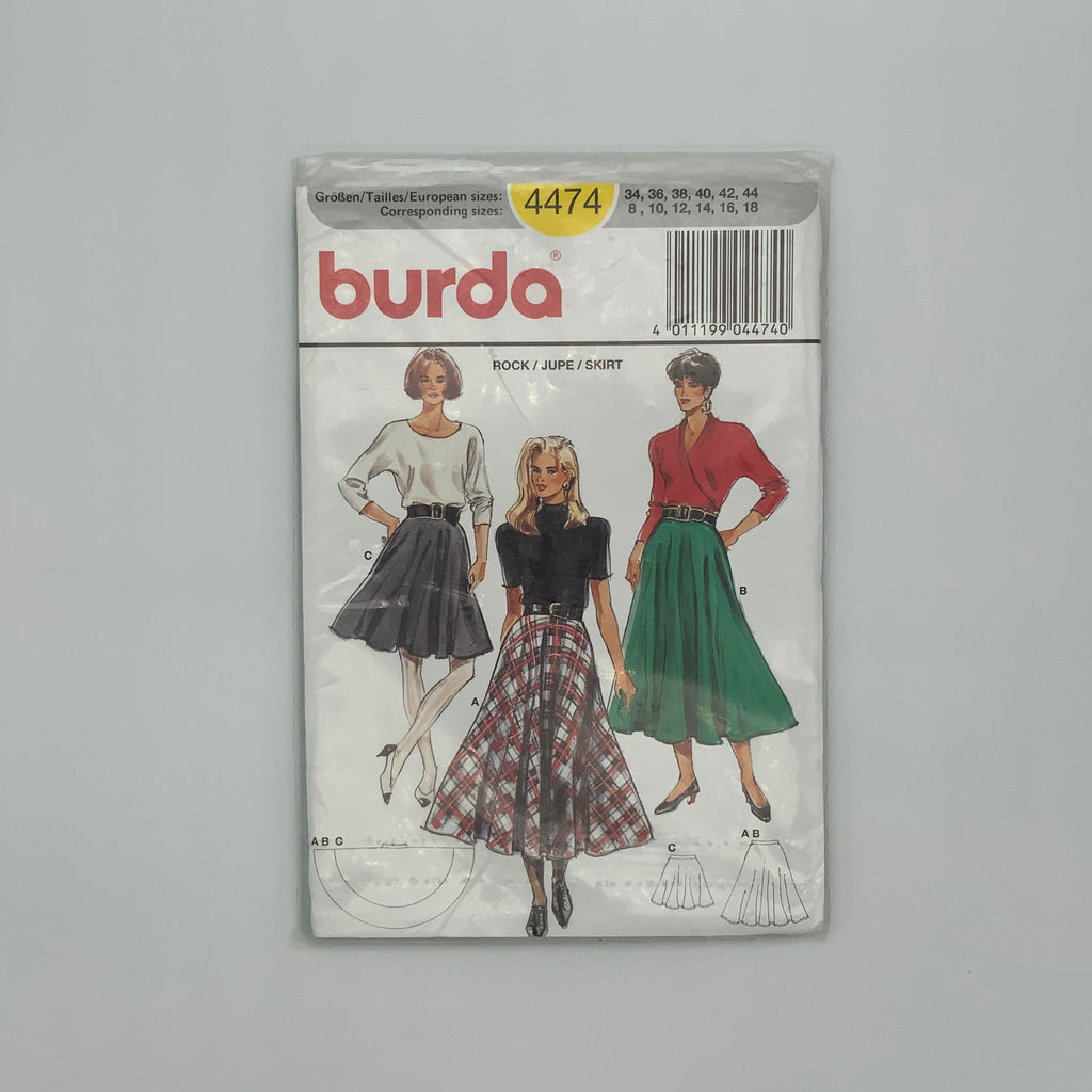 Burda 4474 Skirt - Vintage Uncut Sewing Pattern