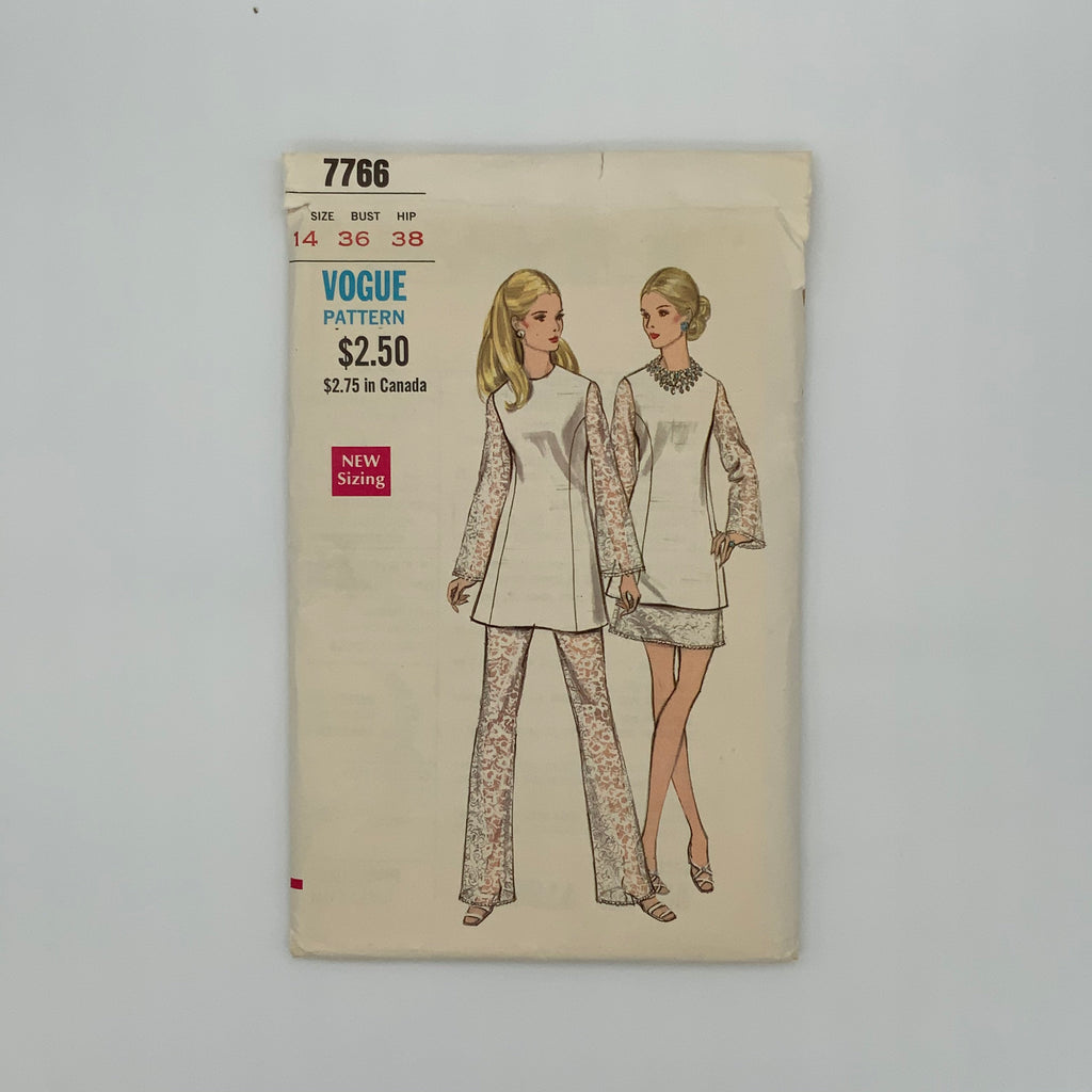 Vogue 7766 Top, Pants, and Skirt - Vintage Uncut Sewing Pattern