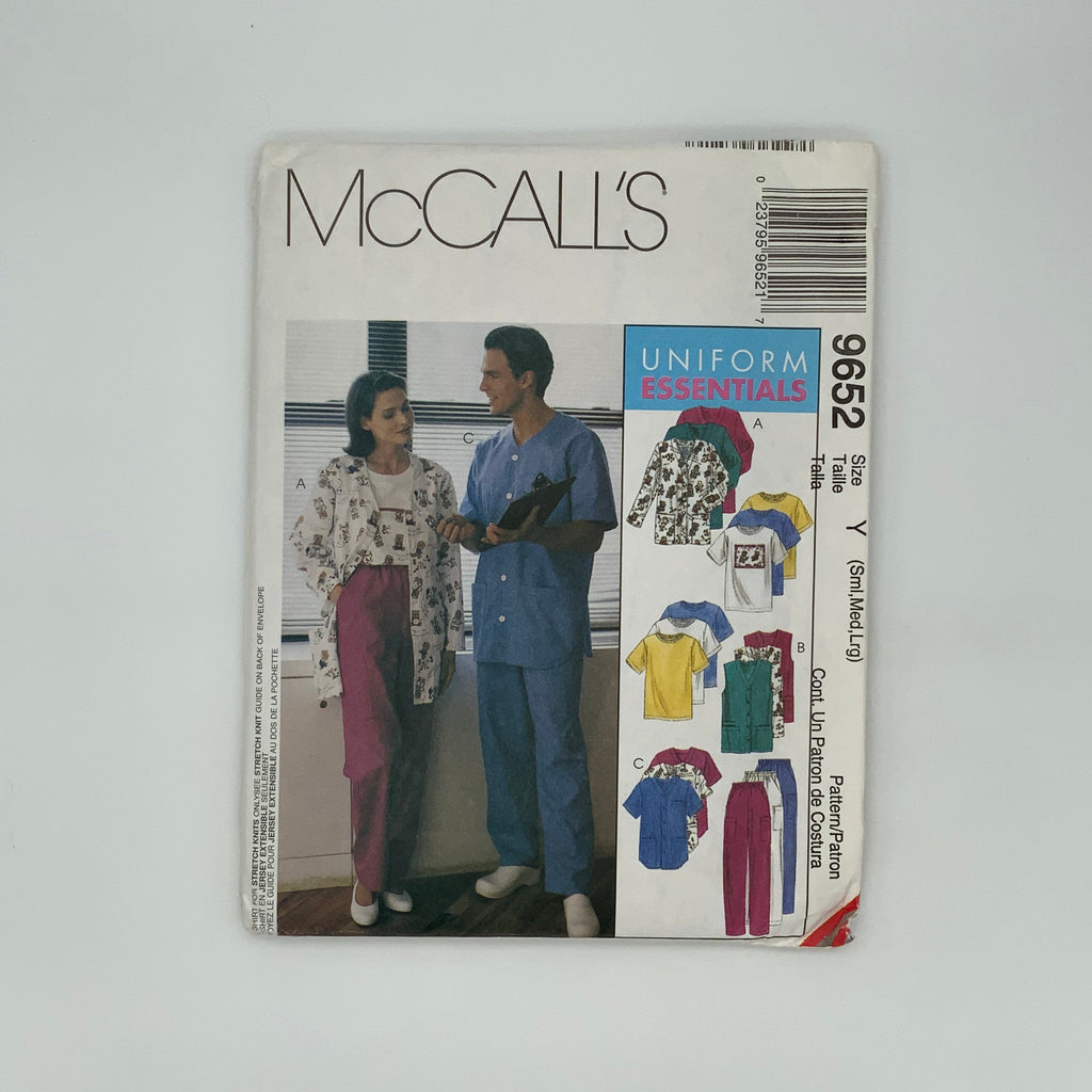 McCall's 9652 (1998) Cardigan, Vest, Shirt, and Pants - Vintage Uncut Sewing Pattern