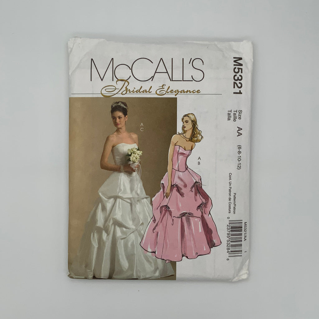 McCall's 5321 (2007) Special Occasion Top and Skirt with Optional Train - Uncut Sewing Pattern
