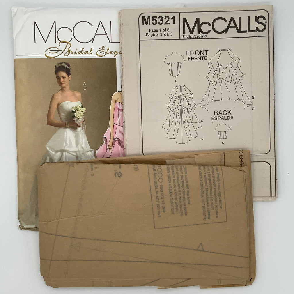 McCall's 5321 (2007) Special Occasion Top and Skirt with Optional Train - Uncut Sewing Pattern