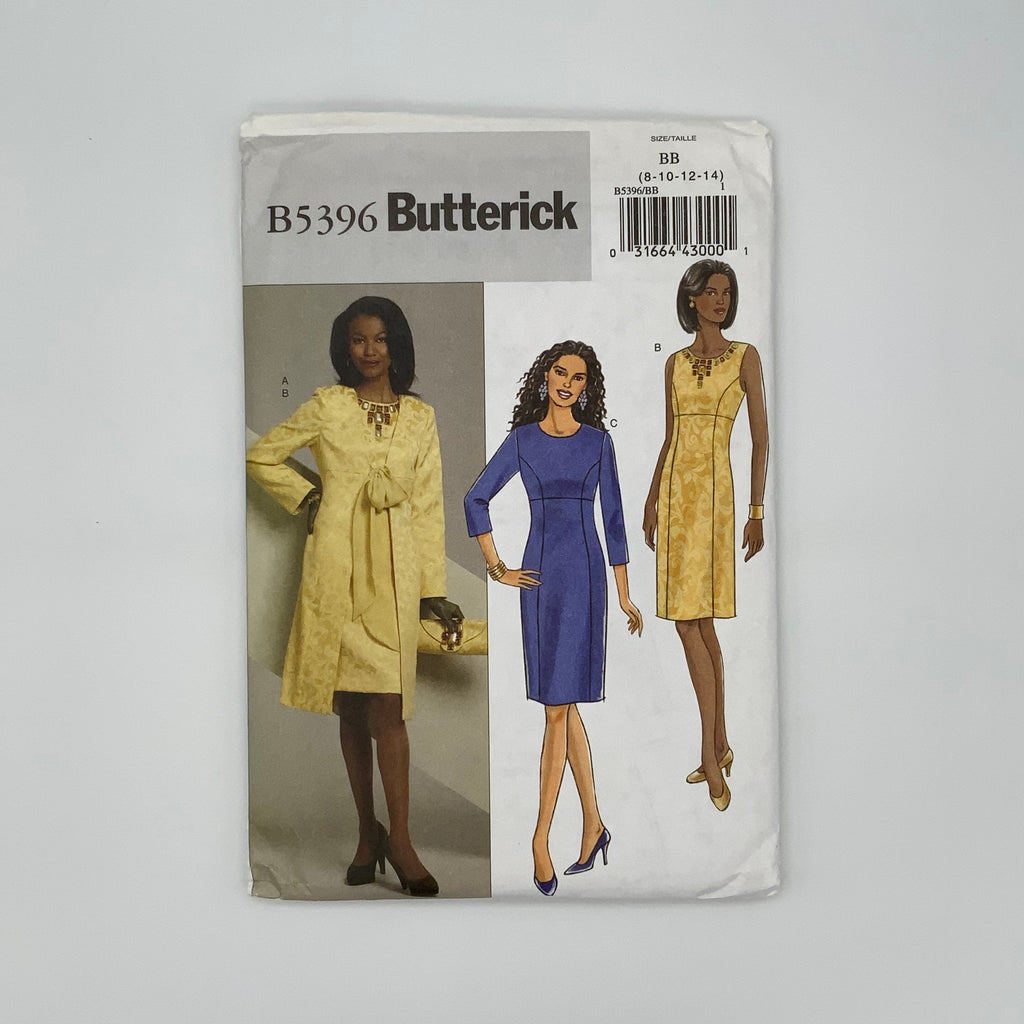 Butterick 5396 (2009) Coat and Dress - Uncut Sewing Pattern