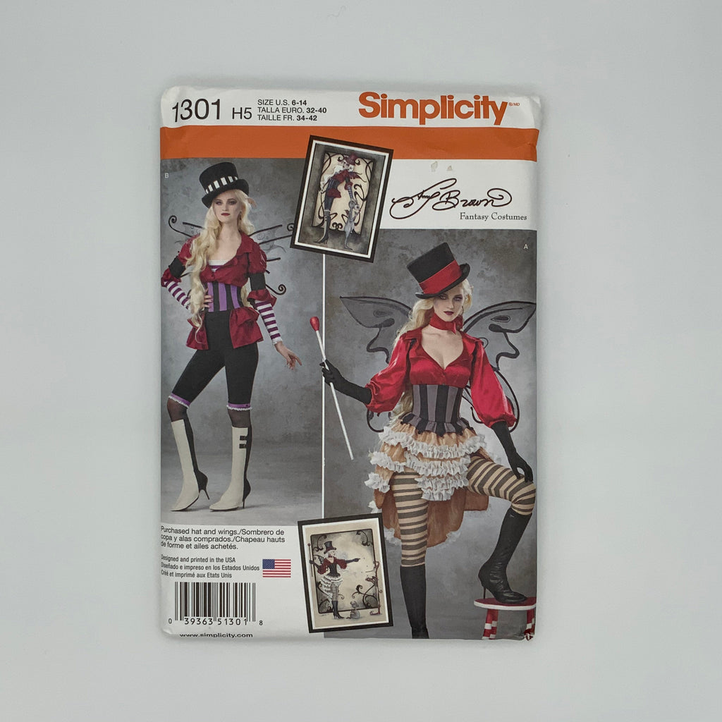 Simplicity 1301 (2014) Fantasy Costumes - Uncut Sewing Pattern