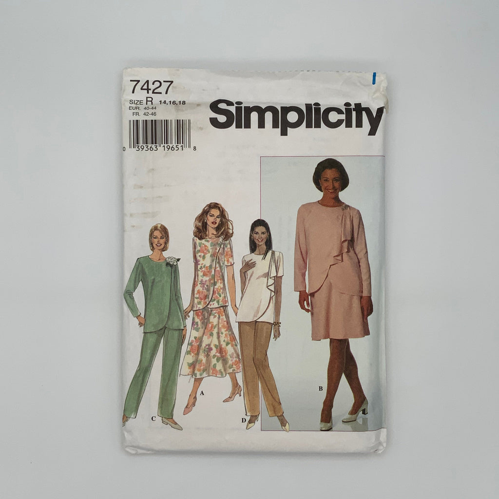 Simplicity 7427 (1996) Top, Skirt, and Pants - Vintage Uncut Sewing Pattern