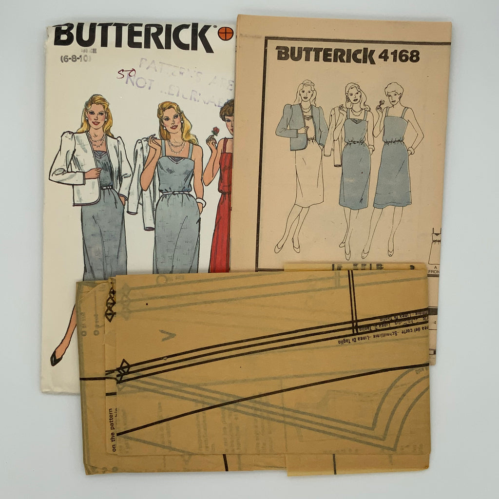 Butterick 4168 Dress and Jacket - Vintage Uncut Sewing Pattern