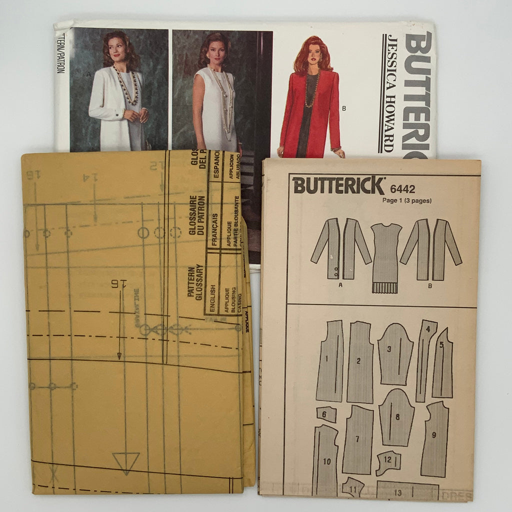 Butterick 6442 (1992) Dress and Jacket - Vintage Uncut Sewing Pattern