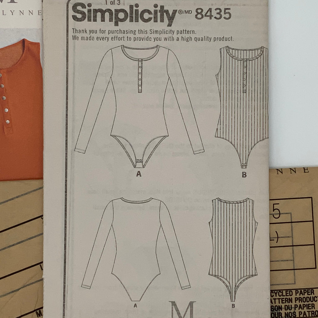 Simplicity 8435 (2017) Knit Bodysuits - Uncut Sewing Pattern