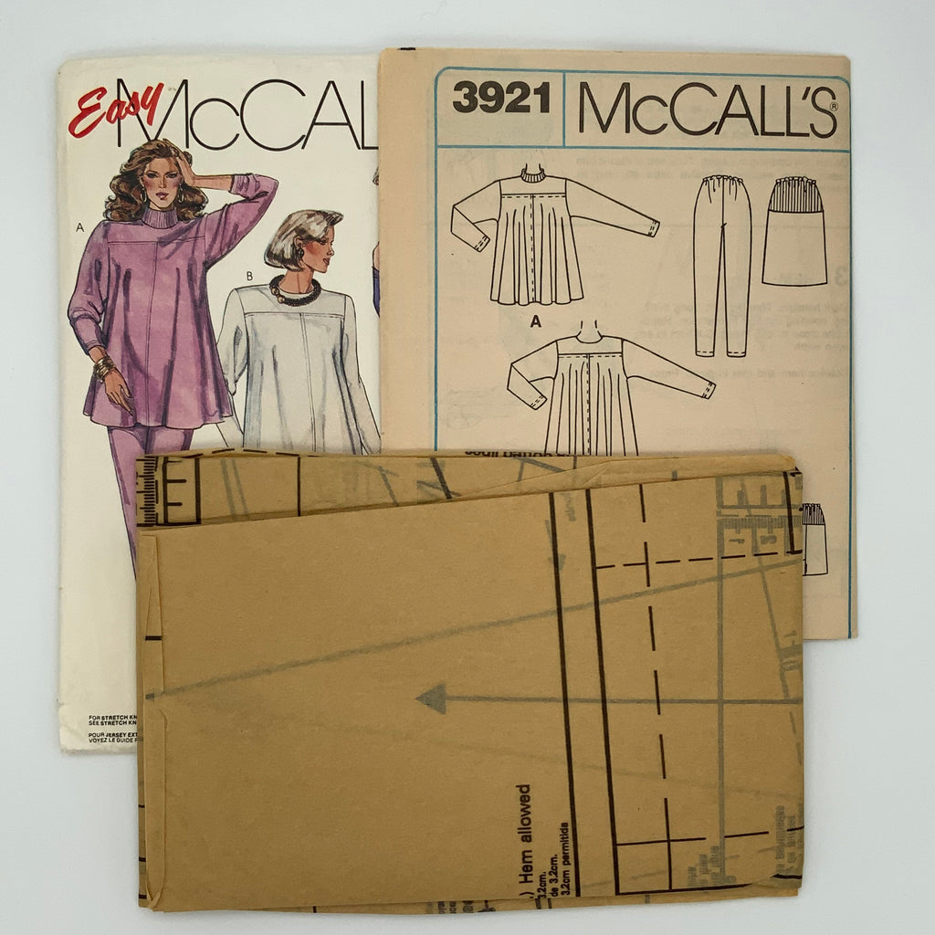 McCall's 3921 (1988) Maternity Top, Skirt, and Pants - Vintage Uncut Sewing Pattern
