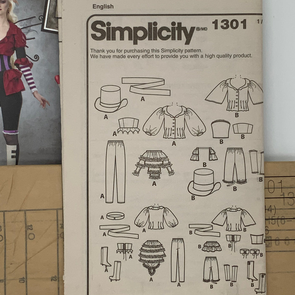 Simplicity 1301 (2014) Fantasy Costumes - Uncut Sewing Pattern