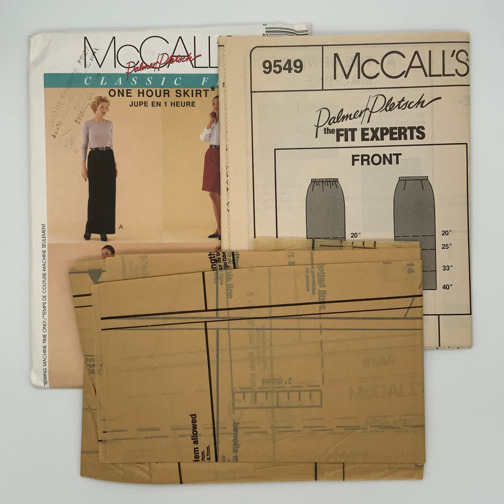 McCall's 9549 (1998) Skirt with Length Variations - Vintage Uncut Sewing Pattern